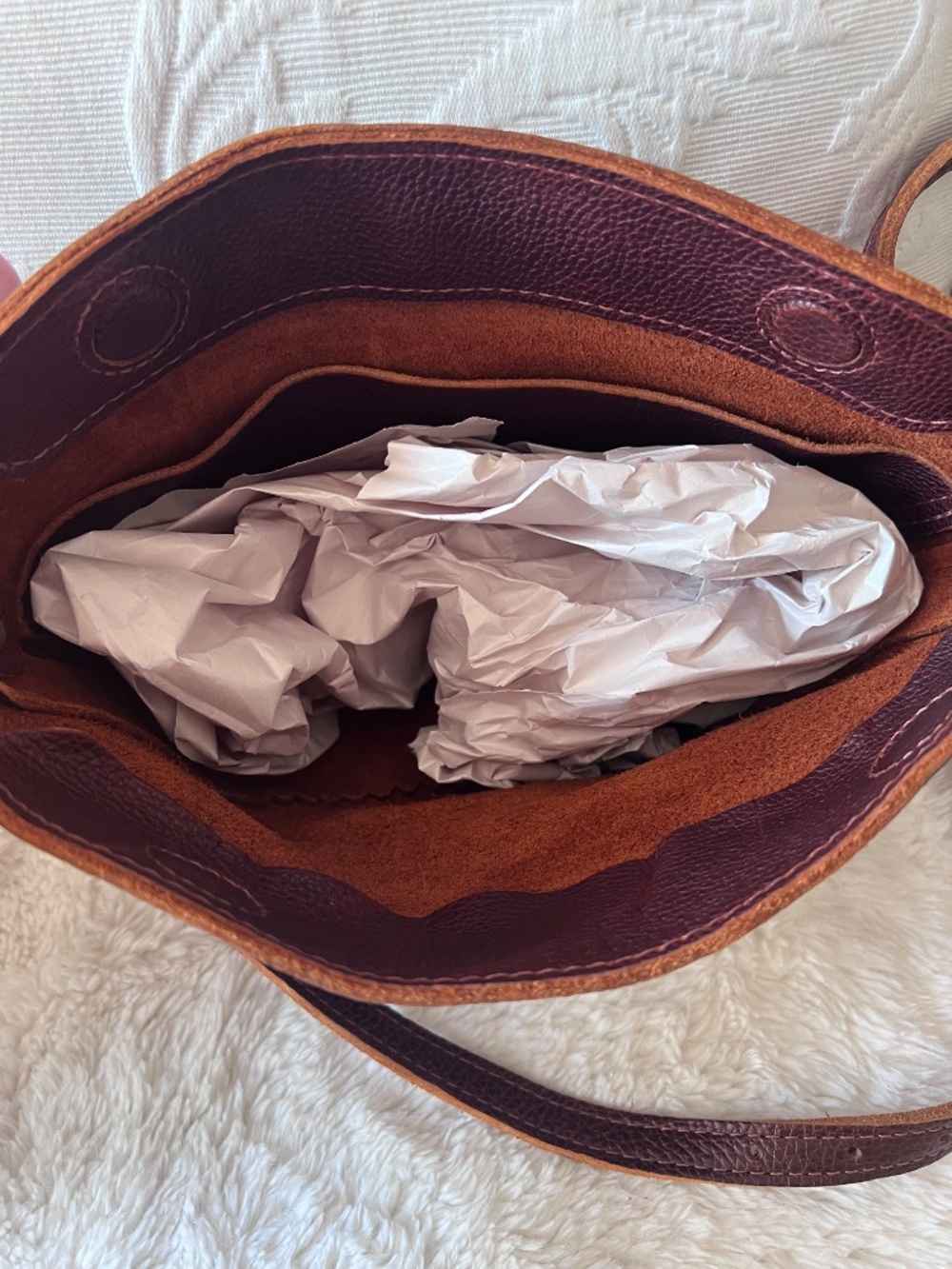 Portland Leather Medium Koala in Nutmeg - Picture 4 of 9